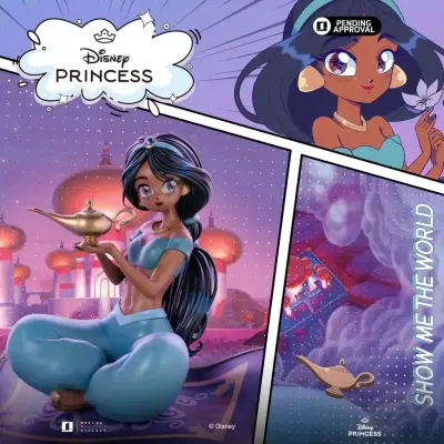 Statue Disney 's anime princess jasmine pvc
